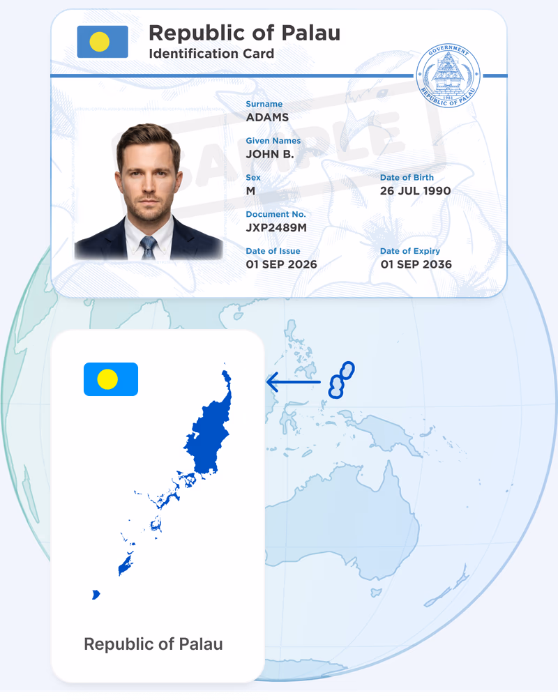 Palau Digital Residency ID card